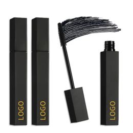 Mascara de marque privée en vrac personnalisé tube carré noir allongeant sans bavures volumateur imperméable à séchage rapide maquillage longue durée 240131