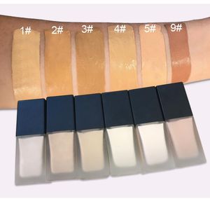 Aangepaste service Cosmetics Store 6 Color Foundations Rechthoekige Fles Print Uw Logo Vloeibare Foundation BB Cream Private Label