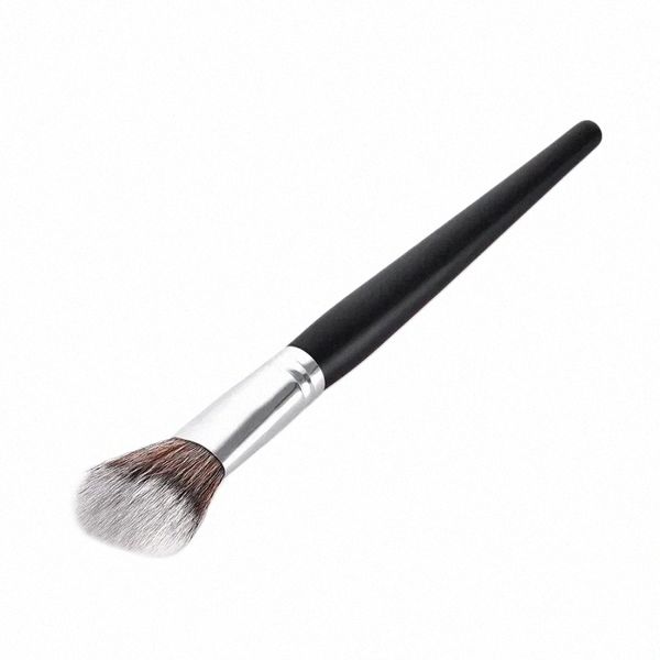 Etiqueta privada Pincel de maquillaje individual Rubor suave Polvo suelto Sombra de ojos Foundati Polvo esponjoso Maquillaje Pincel Herramienta de belleza a granel V3sP #