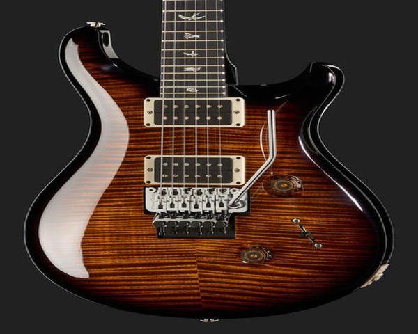 Stock privado Paul 24 Floyd 10 Top Bwb Brown Maply Maple Top Guitarra eléctrica Floyd Rose Tremolo 2 Pickups Humbucker Switch9959264