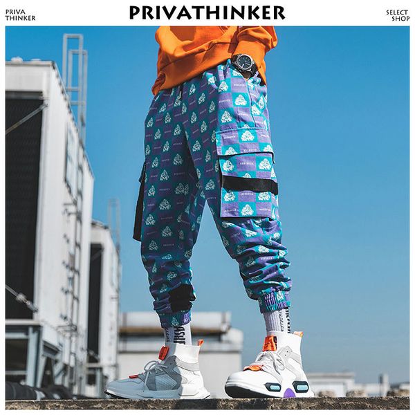 Privathinker hommes drôle pleine impression Joggers pantalons 2020 hommes Streetwear pantalons de survêtement mâle Hip Hop mode coréenne poche survêtement pantalon LJ201104