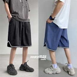 Privathinker Hommes Casual Oversize Shorts Mode Homme Coréen Streetwear Longueur Au Genou Pantalon De Survêtement Hommes Shorts 210322