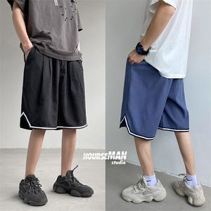 Privathinker Mens Casual Operize Shorts Fashion Man Koreaanse streetwear knie lengte zweetbroek mannen shorts 210322