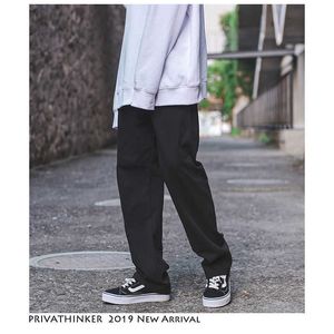 Privathinker Vintage Cargo Pants Overoles Hombres Hombres Streetwear Harem Pantalones Hombre Hip Hop Moda Diseñador Pantalones rectos SH190902