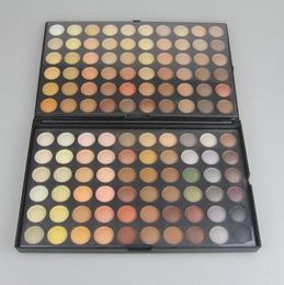 Pro 120 couleurs mates Palette de fard à paupières ombre à paupières maquillage fard à paupières suite 3 1 boîte Net054kg3484808