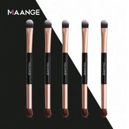 Pro 5 / 10pcs Multifonctionnel Doublé Doubled EndEd Doeshadow Brush Makeup Brosses Set Powder Eye Shadow Eyeliner Madoup Brush Tools