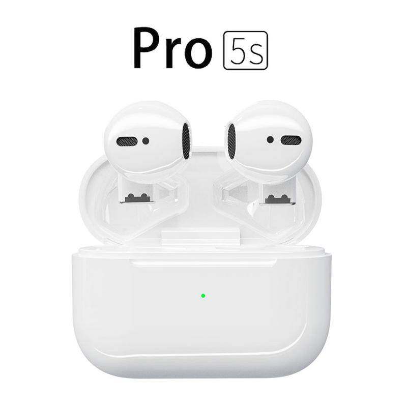 PRO 5S Mini TWS Kablosuz Bluetooth Kulaklıklar Spor Su Geçirmez Kulaklık Stereo Kulakbudlar Şarj kutusu ile gürültü iptali kulaklıkları