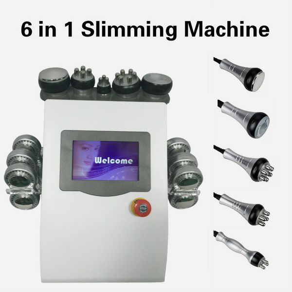 Pro 6 almohadillas EMS Lipo láser removedor de grasa cavitación ultrasonido Rf adelgazante máquina de masaje corporal para Spa