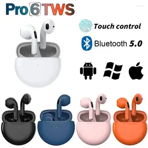 Pro 6 casque sans fil avec micro Fone Bluetooth écouteurs Sport en cours d'exécution écouteur pour IPhone Xiaomi Pro6 écouteurs