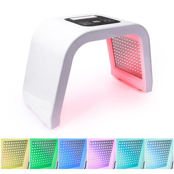 Pro 7 couleurs LED photon masque luminothérapie PDT lampe beauté Machine traitement peau serrer visage acné dissolvant Anti-rides