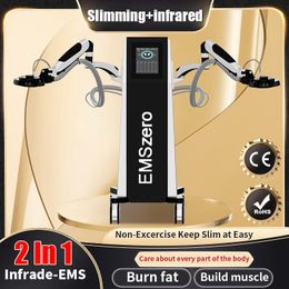 Pro EMSzero Chauffage infrarouge Gravure laser Ventouses Mise en forme du corps Enlèvement de graisse Gain musculaire de l'abdomen Machine de levage de hanche Ems Brûleur de graisse musculaire Équipement de soulagement de la douleur