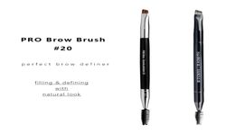Pro Cepillo de maquillaje de Brow Pro Eye 20 Dualendida Finer de cejas Cosméticos Cosméticos Herramientas de belleza7619657