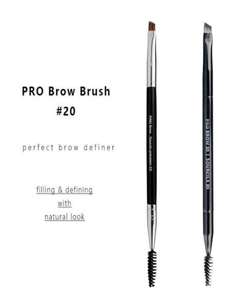 Pro Eye Brow Makeup Brush 20 Dreended Eye Douner Brow Definer Cosmetics Beauty Tools6956946
