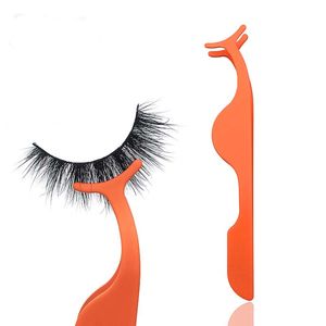 Outils de maquillage Pro pour les yeux Faux cils Bigoudi pince à épiler en acier inoxydable pour faux cils Outils d'aide aux cils gratuits DHL