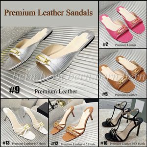 Sandales de mode féminine en cuir premium Sandales hauts hauts de glissade pour femmes cadeaux d'été