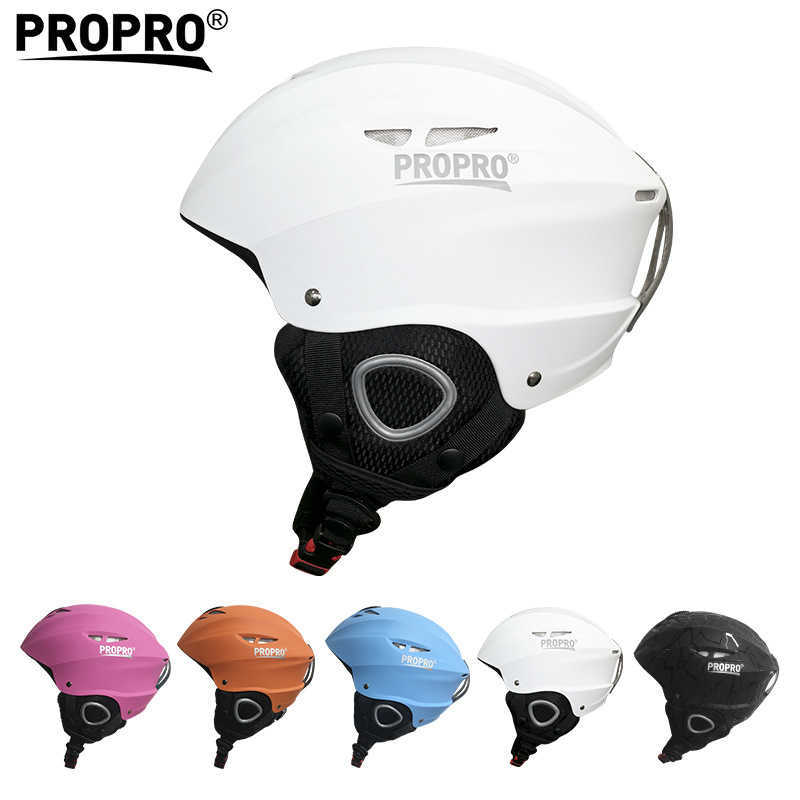 Pro Ski Kask Kayak Protector Spor Kask Tek Tahta Çift Tahta Kar Kask Yetişkin ve Çocuk Erkek ve Kadın Ekipmanları