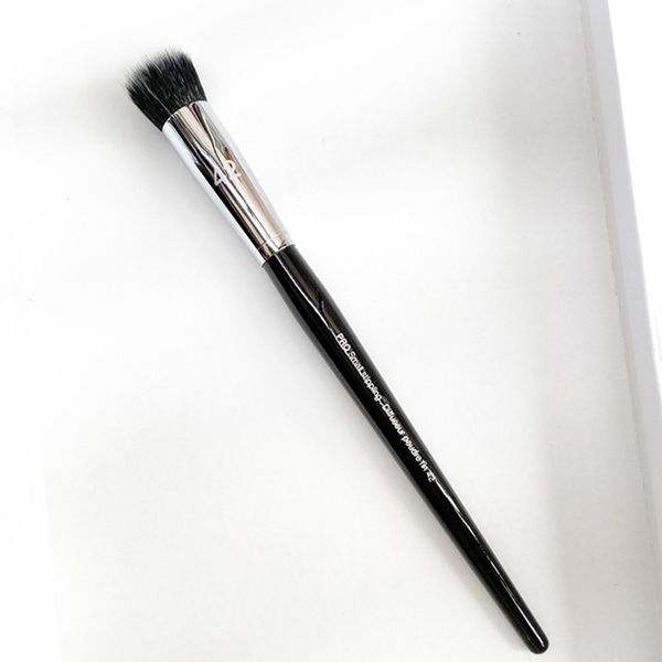 PRO Small Stippling Brush # 42 - Pinceau de maquillage pour fond de teint liquide bifibre de petite taille poudre blush bronzer