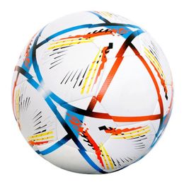 Ballon de football professionnel taille officielle 5 trois couches résistant à l'usure durable en cuir PU souple sans couture équipe match groupe entraînement jeu jouer 231225