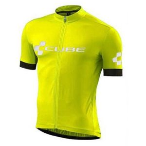 Pro Team Cube Cycling Jersey Mens Zomer Sneldrogende Sport Uniform Mountainbike Shirts Road Fiets Tops Racing Kleding Outdoor Sportswear Y21041268