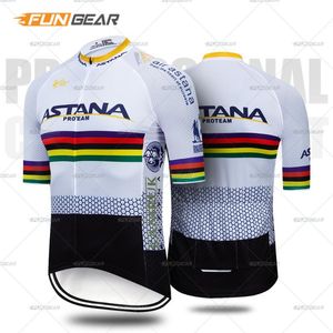 Maillot de cyclisme de l'équipe professionnelle pour hommes, respirant, à manches courtes, pour vélo de route, vtt, Kit de chemise pour Triathlon, descente d'été, nouvelle collection