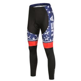 Pro Team Cycling USA Flag Star Star à manches longues Uniformes Set Ropa Ciclismo Jersey MTB Bike Shirts Pant Pantal