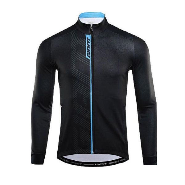 Pro équipe géante cyclisme à manches longues Jersey Mens Mtb Bike Shirt Automne Breathable Racture Racing Tops Road Bicycle Vêtements Outdoo309n