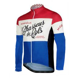 Pro Team MORVELO Cyclisme Jersey à manches longues Hommes VTT Chemise de vélo Automne Respirant Séchage rapide Racing Tops Vêtements de vélo de route Vêtements de sport en plein air Y21042126