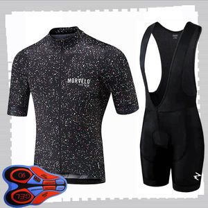 Pro team Morvelo Cycling Short Sleeves jersey (bib) shorts sets Hommes Été Respirant Route vélo vêtements VTT vélo Tenues Sport Uniforme Y210415125