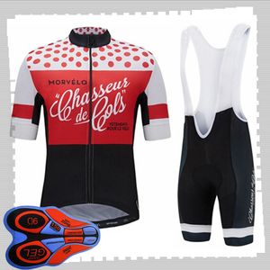 Pro team Morvelo Cycling Short Sleeves jersey (bib) shorts sets Mens Summer Respirant Road bike clothing MTB bike Outfits Sports Uniform Y21041551