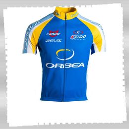 Pro Team Orbea Cycling Jersey Mens Zomer Sneldrogende Mountain Bike Shirt Sport Uniform Road Fiets Tops Racing Kleding Outdoor Sportswear Y21041413