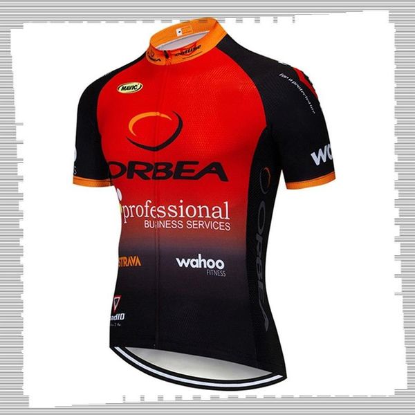 Pro Team ORBEA Ciclismo Jersey para hombre Verano de secado rápido Camisa de bicicleta de montaña Uniforme deportivo Tops de bicicleta de carretera Ropa de carreras al aire libre S195l