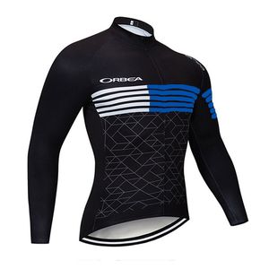 Pro Team ORBEA Maillot de cyclisme à manches longues pour hommes Chemise de vélo VTT Automne Respirant Séchage rapide Tops de course Vêtements de vélo de route Vêtements de sport en plein air Y21042210