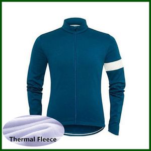 Pro Team Rapha Fietsen Jersey Mens Thermal Fleece Lange Mouw Mountainbike Shirt Road Fiets Tops Sport Uniform Racing Kleding Outdoor Sportswear Y21050604