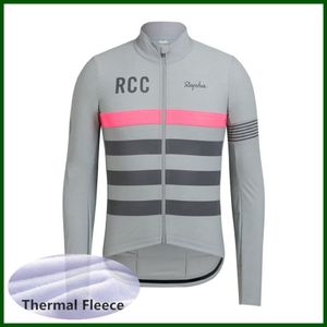 Pro Team RAPHA Maillot de cyclisme pour homme en polaire thermique à manches longues pour vélo de montagne, haut de vélo de route, uniforme de sport, vêtements de course 175W