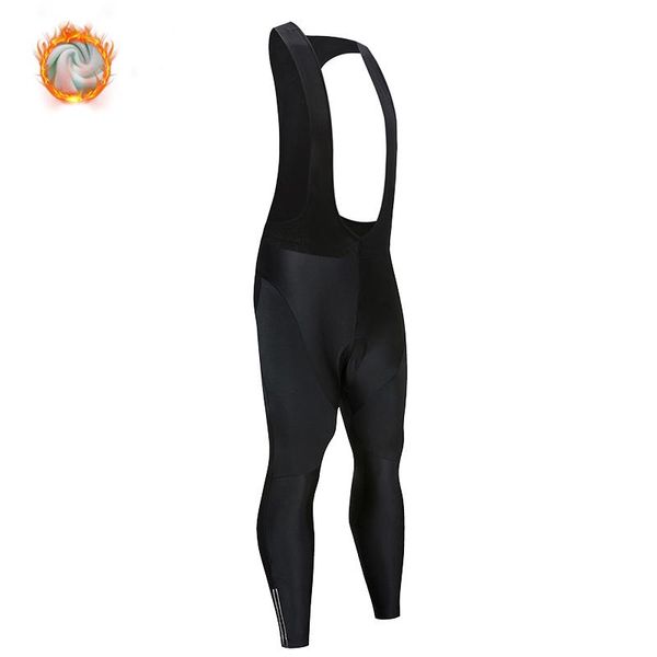 Pantalones térmicos de invierno para equipo profesional para hombre, ropa de montaña para triatlón, pantalones con pechera para ciclismo, pantalones de Gel 19D para carreras