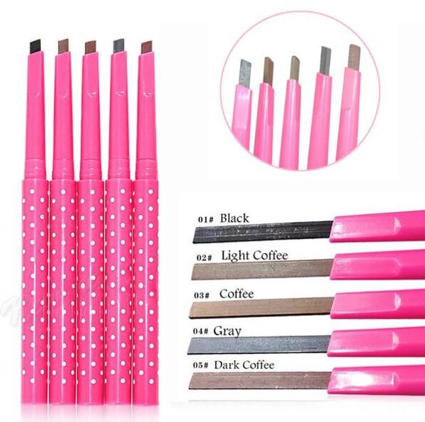 Crayon à sourcils permanent Pro imperméable et durable, poudre de revêtement pour les yeux, ombre, rehausseur de sourcils, outils de maquillage, cadeau