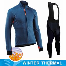 Pro Winter Thermische Fleece Wielertrui Sets Lange Mouw Fietskleding MTB Fietskleding Maillot Ropa Ciclismo Fietsen Pak 240116
