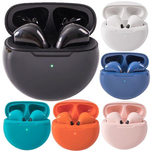 Pro6 auriculares inalámbricos Bluetooth TWS auriculares Mini Heaset con caja de carga impermeable dos auriculares