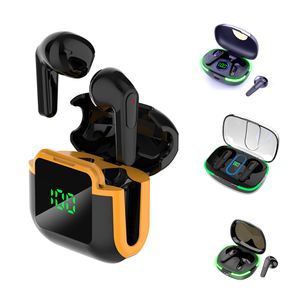 Pro90 Pro80 Pro70 TWS Casque sans fil LED Affichage numérique Bluetooth 5.3 Écouteurs Contrôle tactile Réduction du bruit Casque de sport Écouteurs stéréo pour téléphone portable