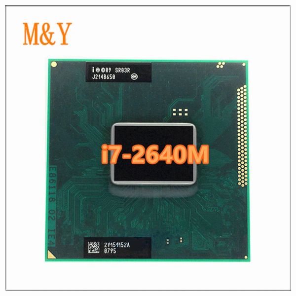 Processeur Core i72640m Socket processeur de l'ordinateur portable G2 RPGA988B CPU CPU 100% fonctionne correctement i7 2640m