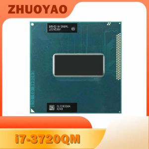 Processeur Core I73720QM I7 3720QM SR0ML Processeur d'ordinateur portable CPU I7 3720QM 2,6 GHz Quad Core 6M 45W SOCKET G2 / RPGA988B HM75 HM77