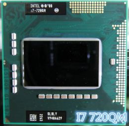 Processeur Intel CPU ordinateur portable I7720QM 6M CACHE 1,6 GHz à 2,8 GHz I7 720qm Slbly PGA988 45W ordinateur portable compatible PM55 HM57 HM55 QM57