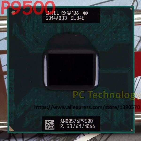 Procesador Original Intel Core 2 Duo P9500 CPU 2.53G 6M 1066MHz Socket P Procesador portátil SLGE8 SLB4E Funciona en PM45 Envío gratis