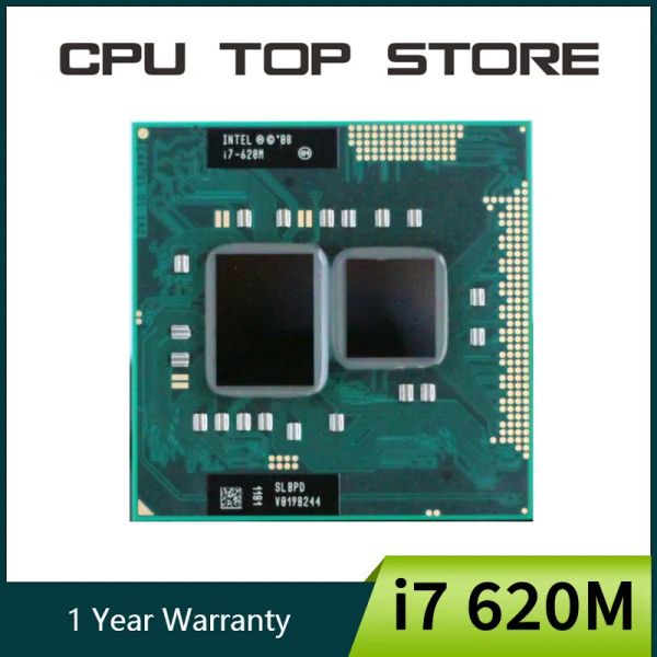 Processeur utilisé Intel Core i7 620M SLBTQ / SLBPD 2,66 GHz 4M Socket G1 Processeur d'ordinateur portable CPU