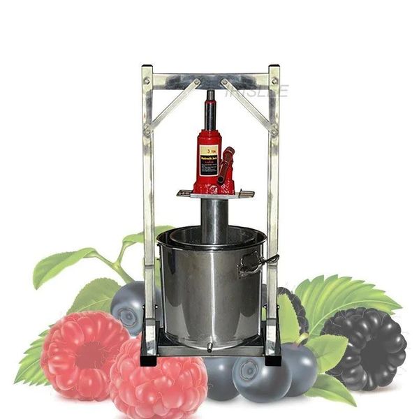 Procesadores 36L Máquina de prensado de jugo manual Exprimidor de acero inoxidable para el hogar Máquina de prensado de vino de uva de elaboración propia Manor Prensador de fermento de frutas