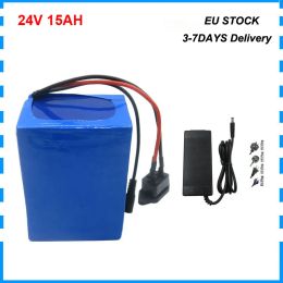 Processeurs 7s 24V 15AH Batterie au lithium Pack 24 V 250W 350W 10AH 20AH EBIKE LIION SCOOTER BILLE ELECTRICAL 18650 BaTEIA avec chargeur 29.4 V 2A