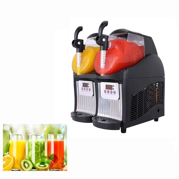 Processeurs Automatic Double Slot Snow Machine Machine à neige Snow Mud Ice Beverage de boisson froide Machine Snow Slush Machine à crème glacée 5L