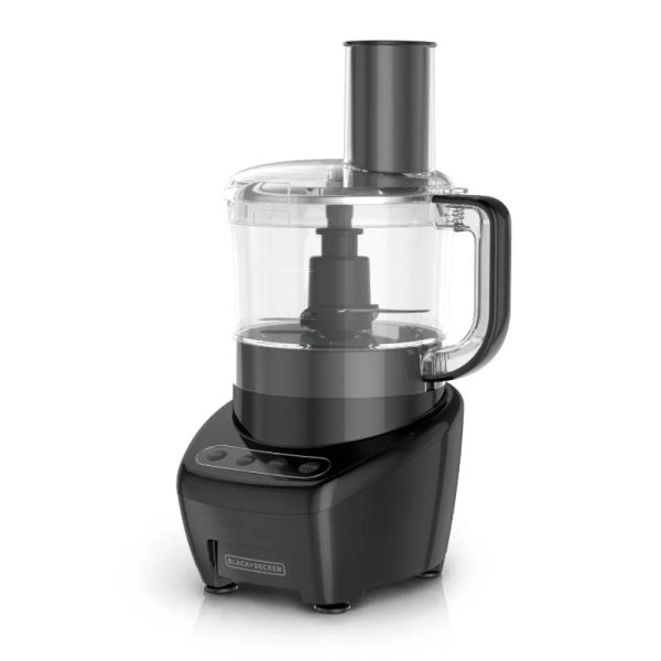 Processors Black+Decker Easy Assamply 8CUP Food Processor Doble Sliting/Chopping Plan Black 450W