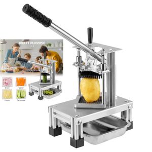 Processors Manual Fries Machine Commercieel Vegetable Fruit Dicer French Cutters met 304 roestvrijstalen messen met maat 1/4 