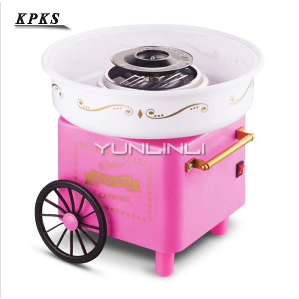 Procesadores Máquina de azúcar de algodón de color rosa cochecito para el hogar